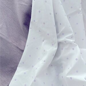 Vintage Laura Ashley Embroidered Lavender Dot fabric
